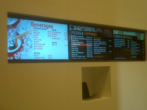 electronic restaurant menus