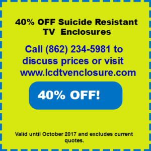 suicide resistant tv enclosures