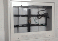 secure television installation in psychiatric hospital patient room